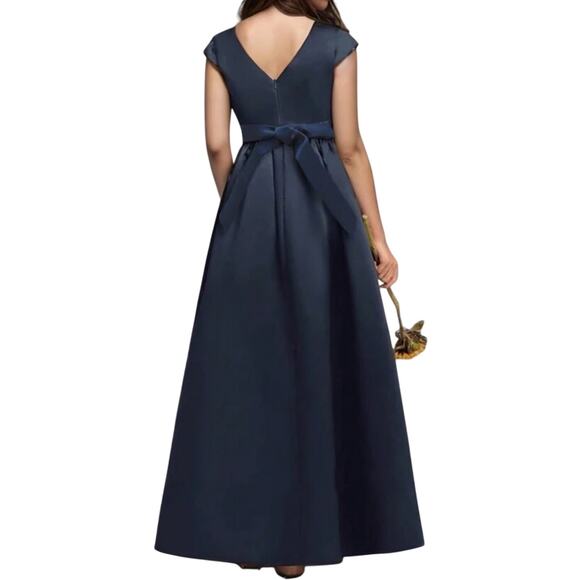 Girl Formal Cap Sleeve Maxi Dress in Blue, Size 16Y - Picture 2 of 2